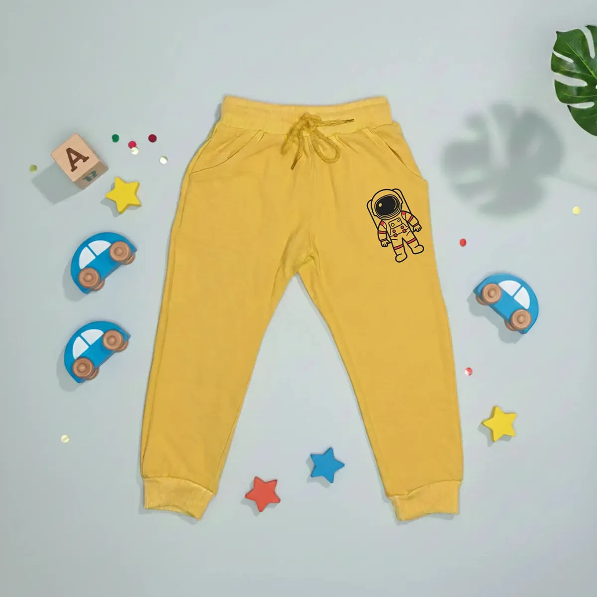 Space Astronaut Kids Joggers – Yellow - MOD 11