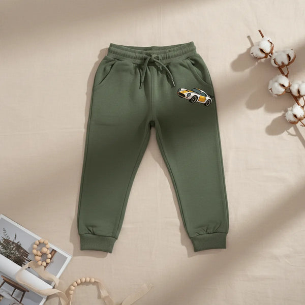 Speed Racer Kids Joggers – Olive Green - MOD 11