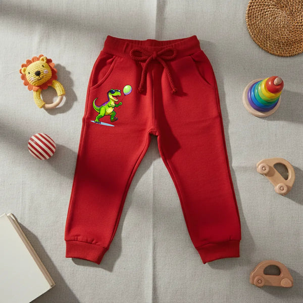 Dino Balloon Kids Joggers – Red - MOD 11