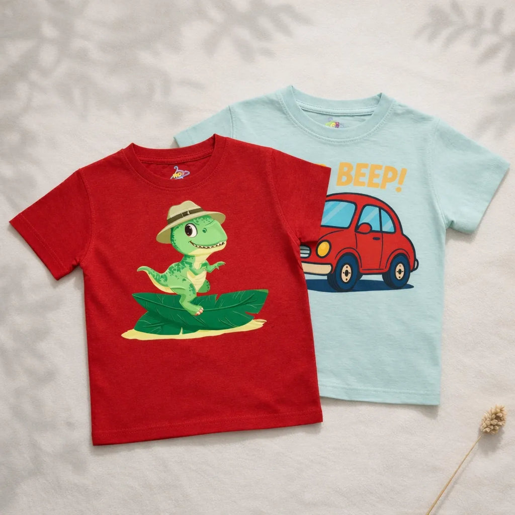 Dynamic Duo Tees - Red & Spearmint - MOD 11
